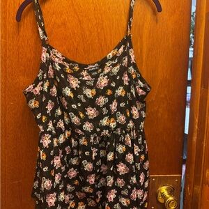 Torrid Black Floral Camisole